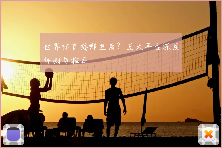 世界杯直播哪里看?五大平台深度评测与推荐