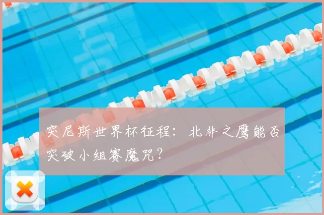 突尼斯世界杯征程:北非之鹰能否突破小组赛魔咒?
